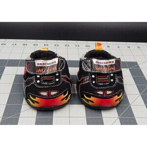 BABW Skechers Hot Lights Black Flames Shoes Sneakers Build a Bear Workshop